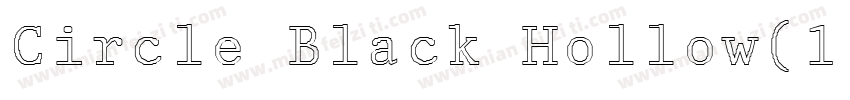Circle Black Hollow(1)字体转换